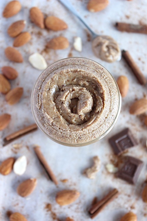 Healthy, Homemade Pumpkin Spiced Almond Butter {Vegan, Gluten Free & Paleo Friendly} - www.betterwithcake.com