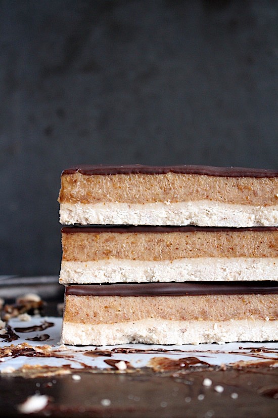 No Bake Mix & Make Raw {DATE FREE} Twix BarsGluten Free - Dairy Free - Grain Free - Refined Sugar Free - Low Carb - Vegan - Keto - Paleo - www.betterwithcake.com