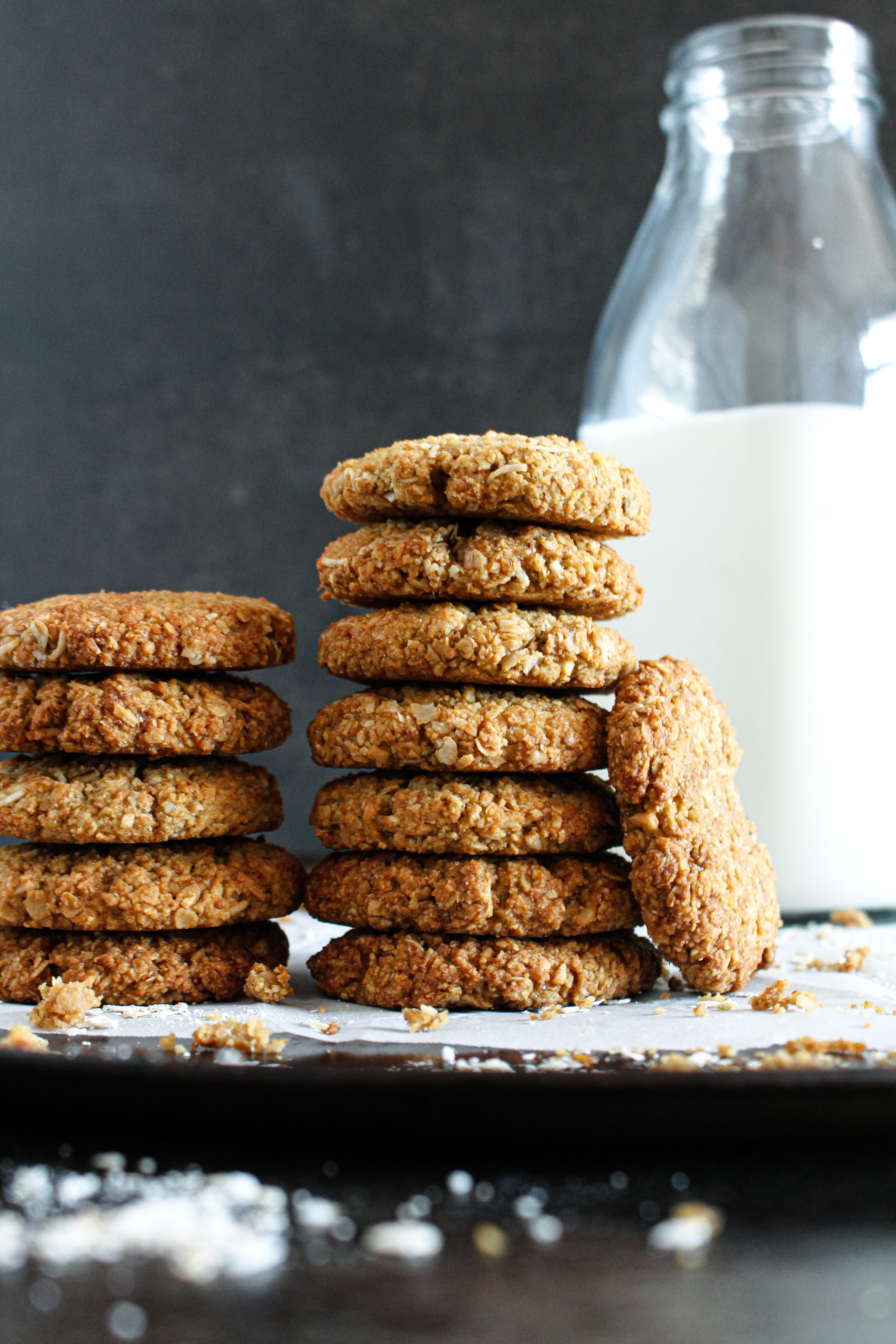 {Lower carb – Sugar free} Classic Style ANZAC Biscuits