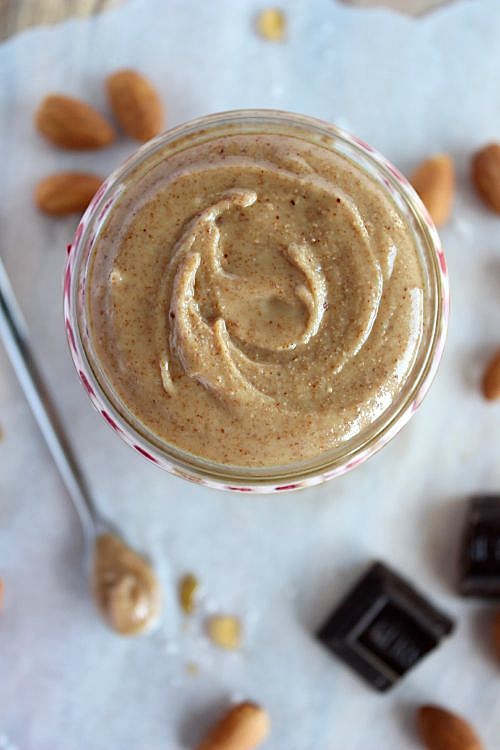 Healthy, Homemade Maple-Vanilla Almond Butter - Vegan, Dairy Free & Paleo Friendly - www.betterwithcake.com