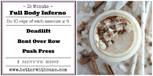 Fit Friday Fun – A 15 Minute Full Body Workout & A Bonus Vanilla Chai Smoothie Recipe