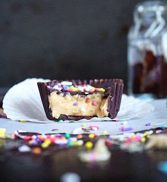 Sugar Free Cake Batter Cashew Butter Cups