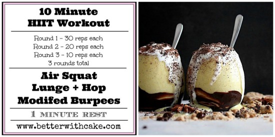 {Sugar Free} Golden Spiced Vanilla Latte & 10 min HIIT Workout