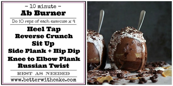 {Sugar Free} Peanut Butter Choc Fudge Chiller & 10 Minute Ab Burner