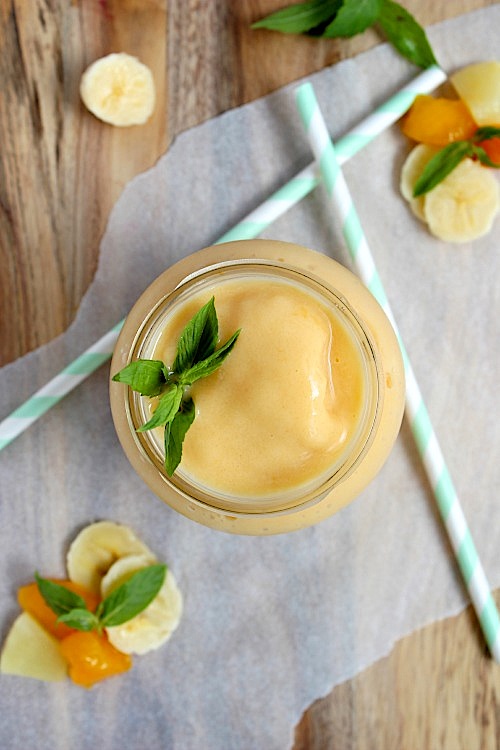 Tropical Smoothie - Vegan - Dairy Free - Gluten Free - Paleo Friendly -  www.betterwithcake.com