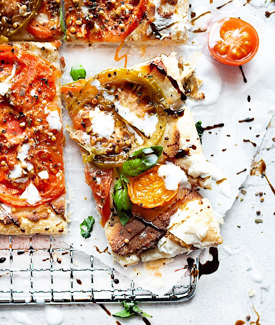 Cheats Tomato & “Ricotta” Tart