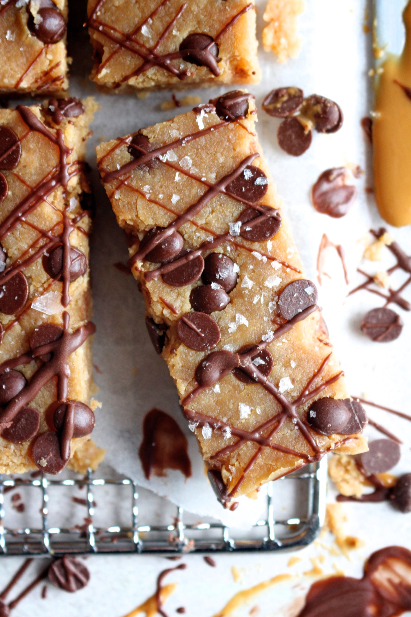 Choc Chip Peanut Butter Protein Bars – AKA – Copycat Perfect Bars