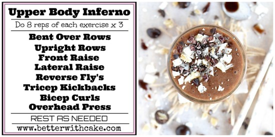 A 20 Minute Upper Body Workout & A Dark and Delicious “Ginger Ninja” Super Smoothie