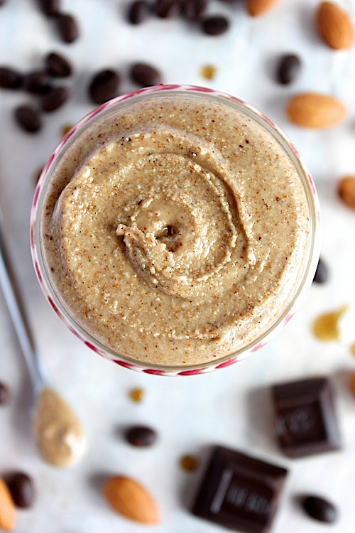 Vanilla Espresso Almond Butter - Vegan, Dairy Free & Paleo Friendly - www.betterwithcake.com
